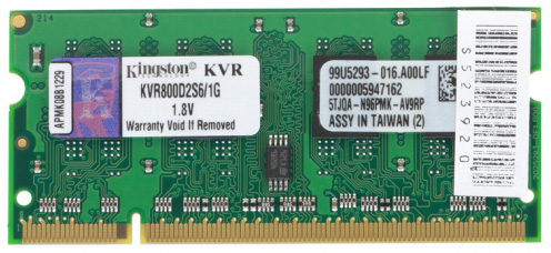 KINGSTON DDR II 1GB 800MHZ SO DIMM